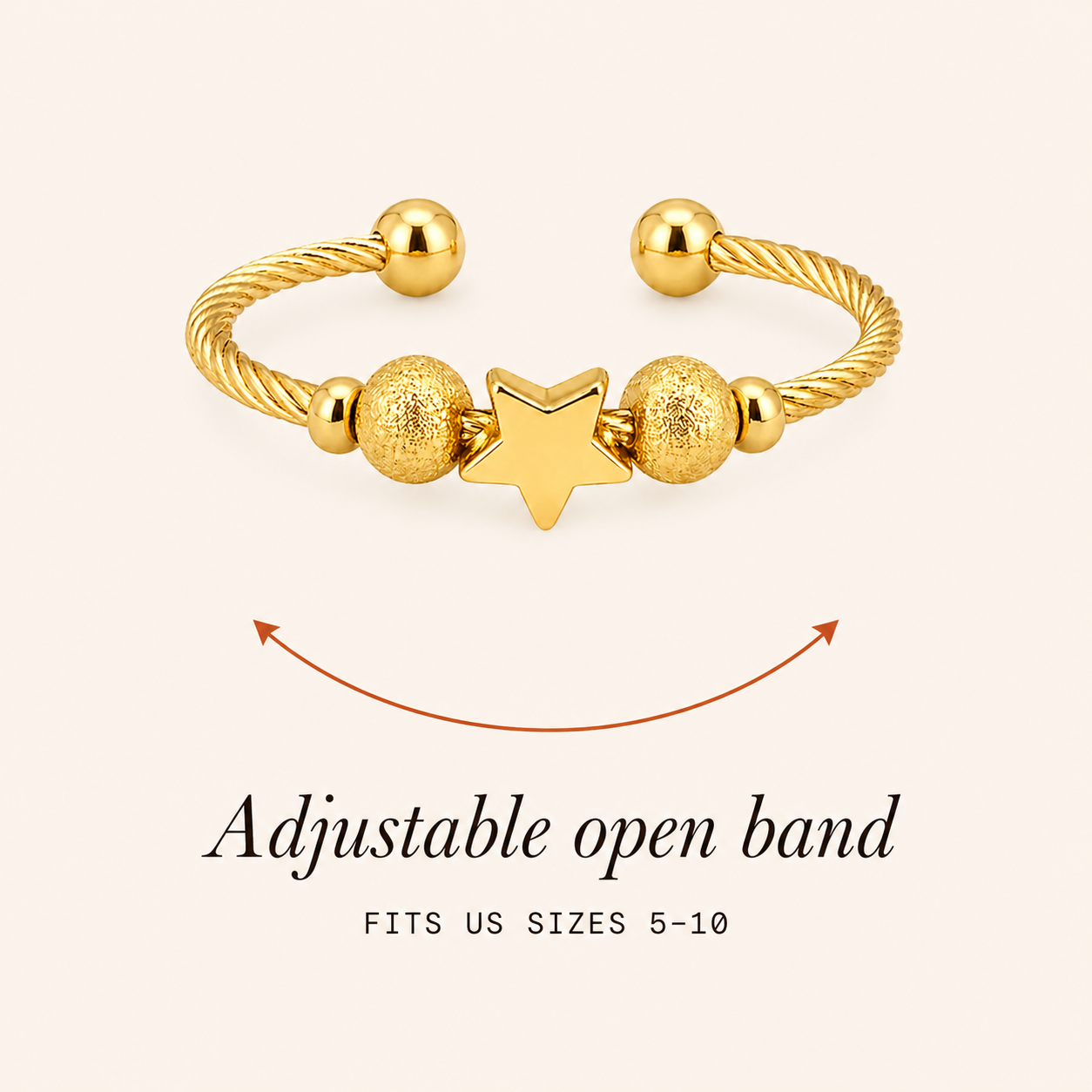 The Star Ring — Anxiety Spinner Ring