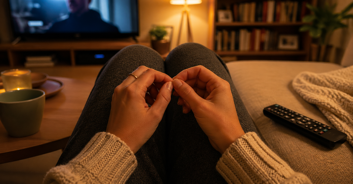 Nail picking while watching TV and ways to interrupt the habit