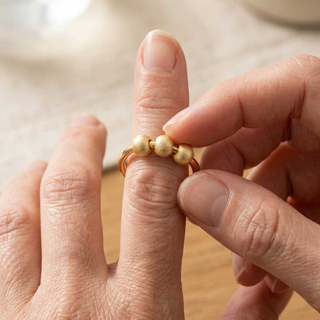 The Anchor Ring — Anxiety Spinner Ring
