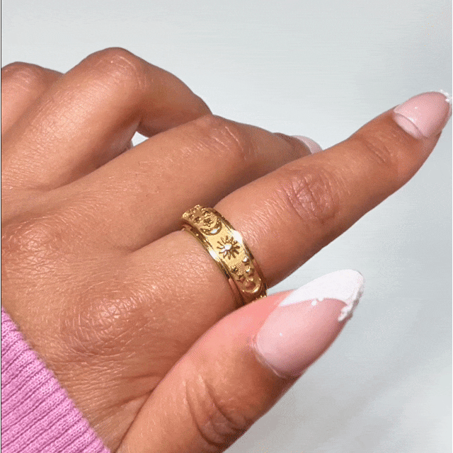 The Cosmos Ring outer band turning around the fixed inner band — Anxiety Spin...