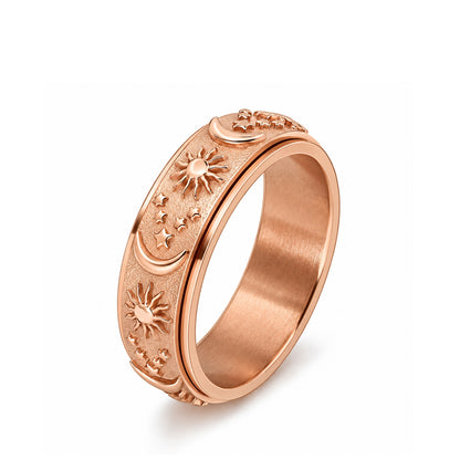 The Cosmos Ring side view showing the rotating outer band and fixed inner band