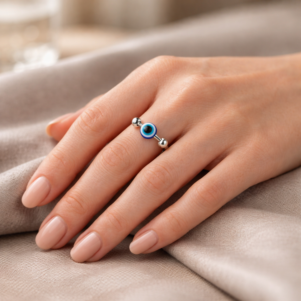 The Evil Eye Spinner Ring — Anxiety Spinner Ring
