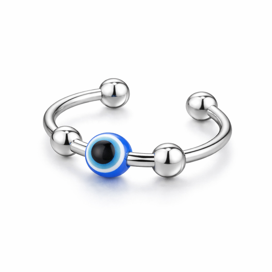 Evil Eye Spinner Ring