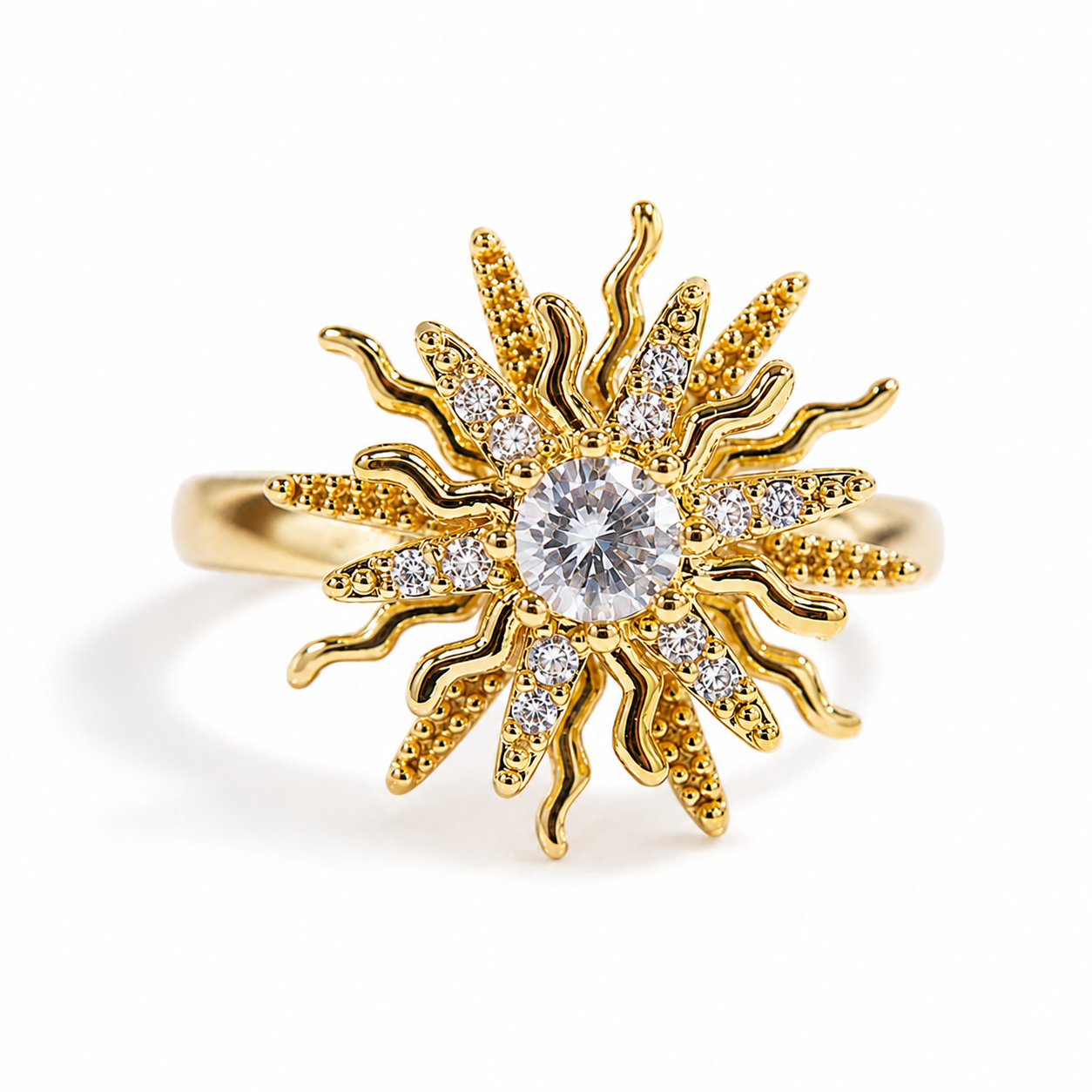 The Sunburst Ring — Anxiety Spinner Ring