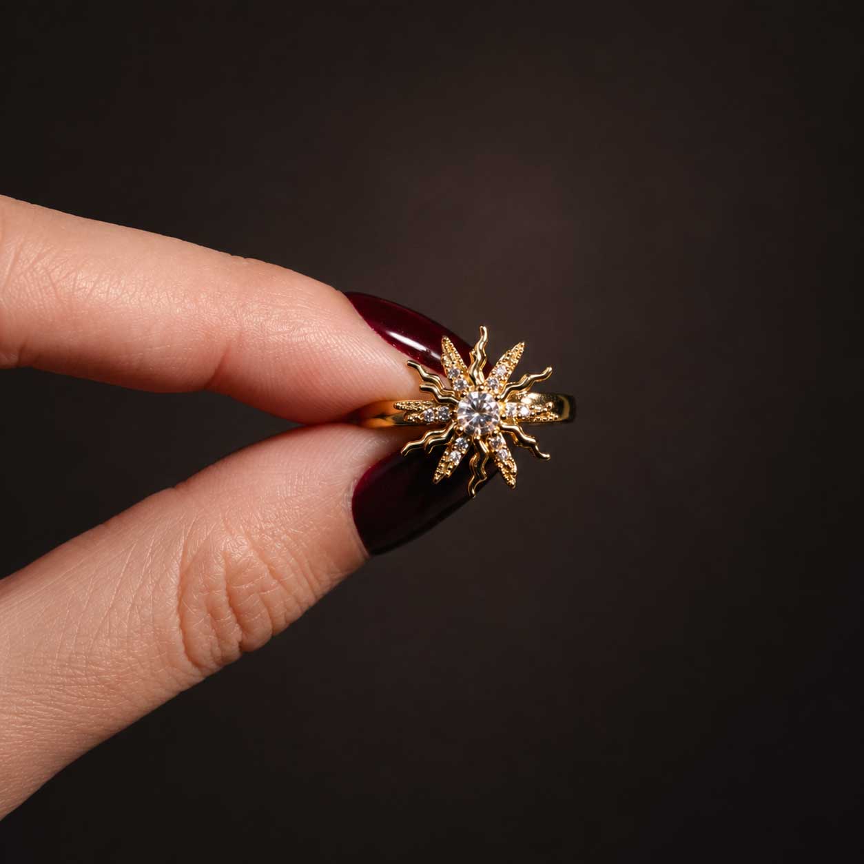 The Sunburst Ring — Anxiety Spinner Ring