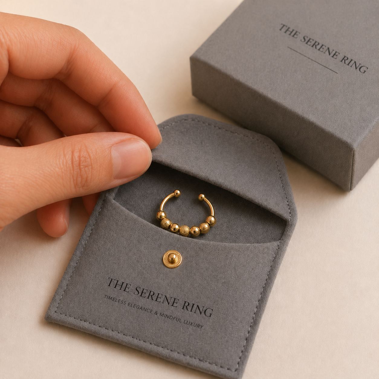 The Tactile Ring — Anxiety Spinner Ring