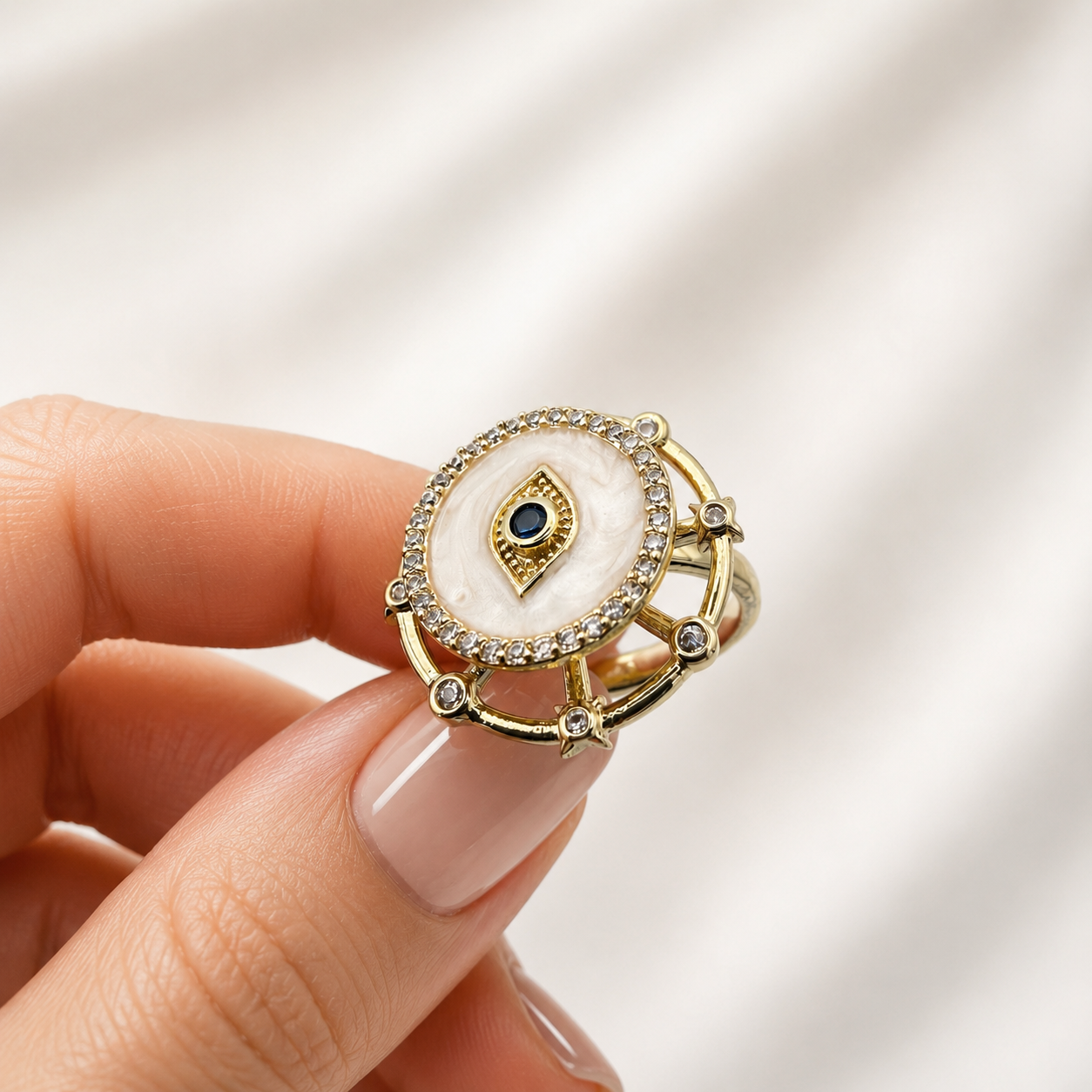 The Celestial Eye Ring — Anxiety Spinner Ring