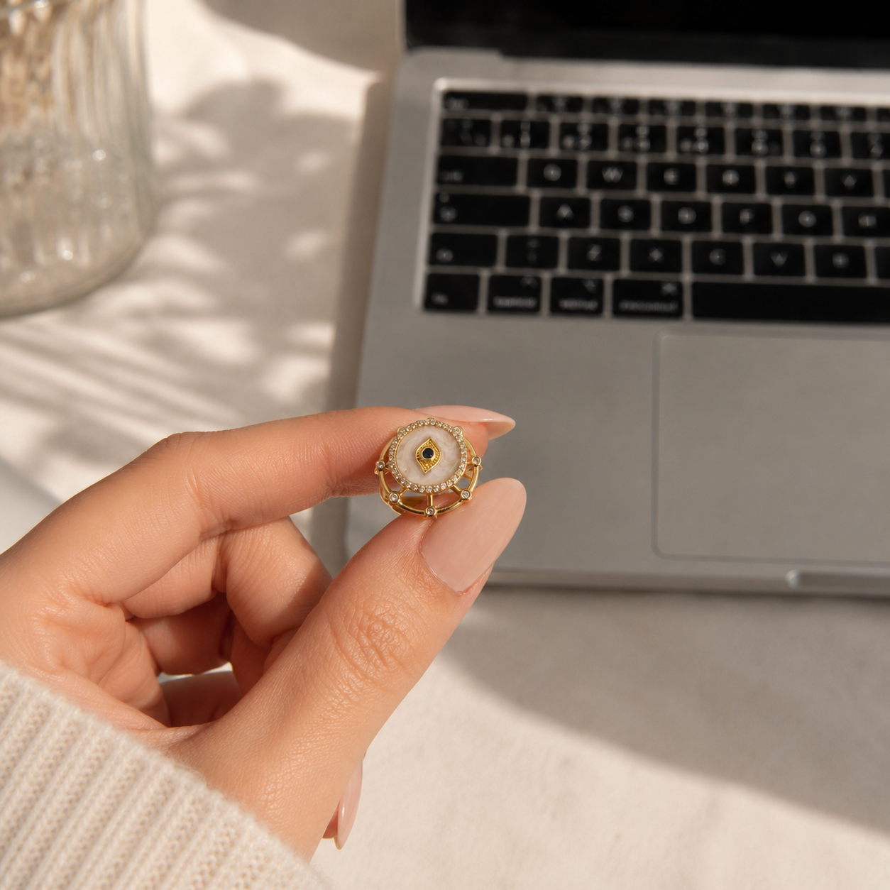 The Celestial Eye Ring — Anxiety Spinner Ring