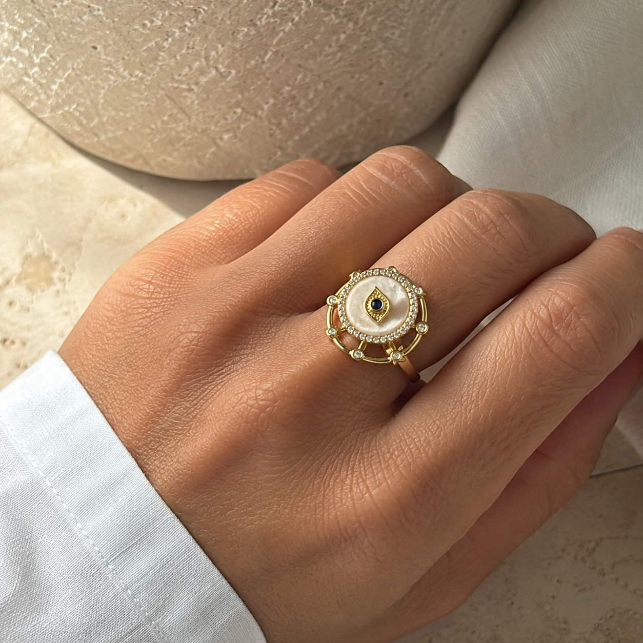 The Celestial Eye Ring — Anxiety Spinner Ring