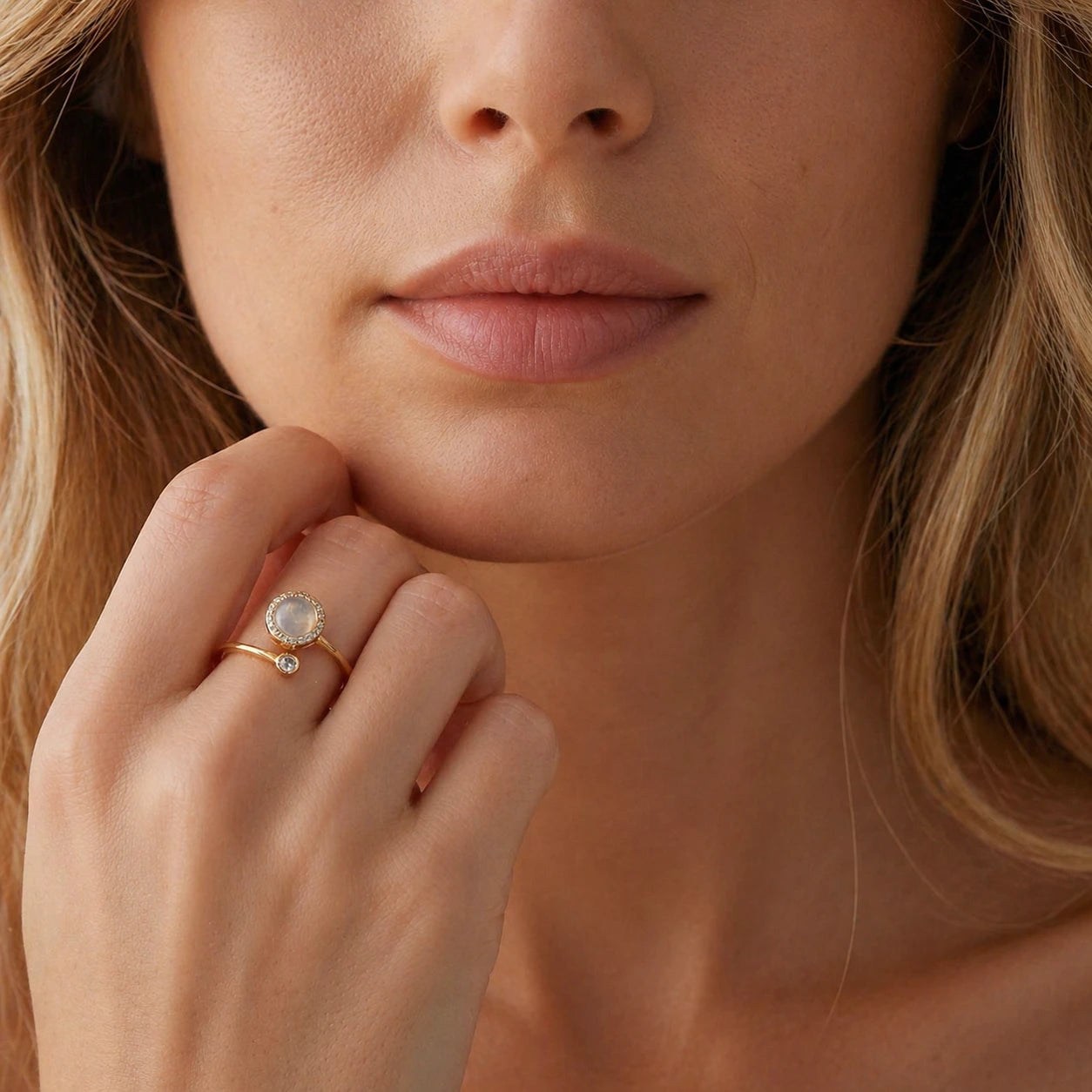 The Lunar Ring — Anxiety Spinner Ring
