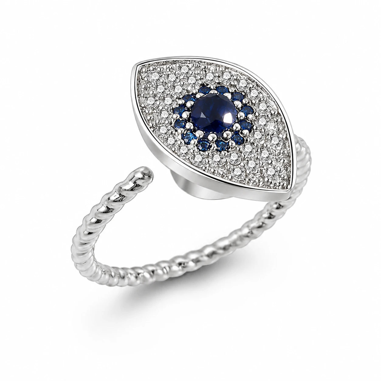 The Sapphire Eye Ring — Anxiety Spinner Ring