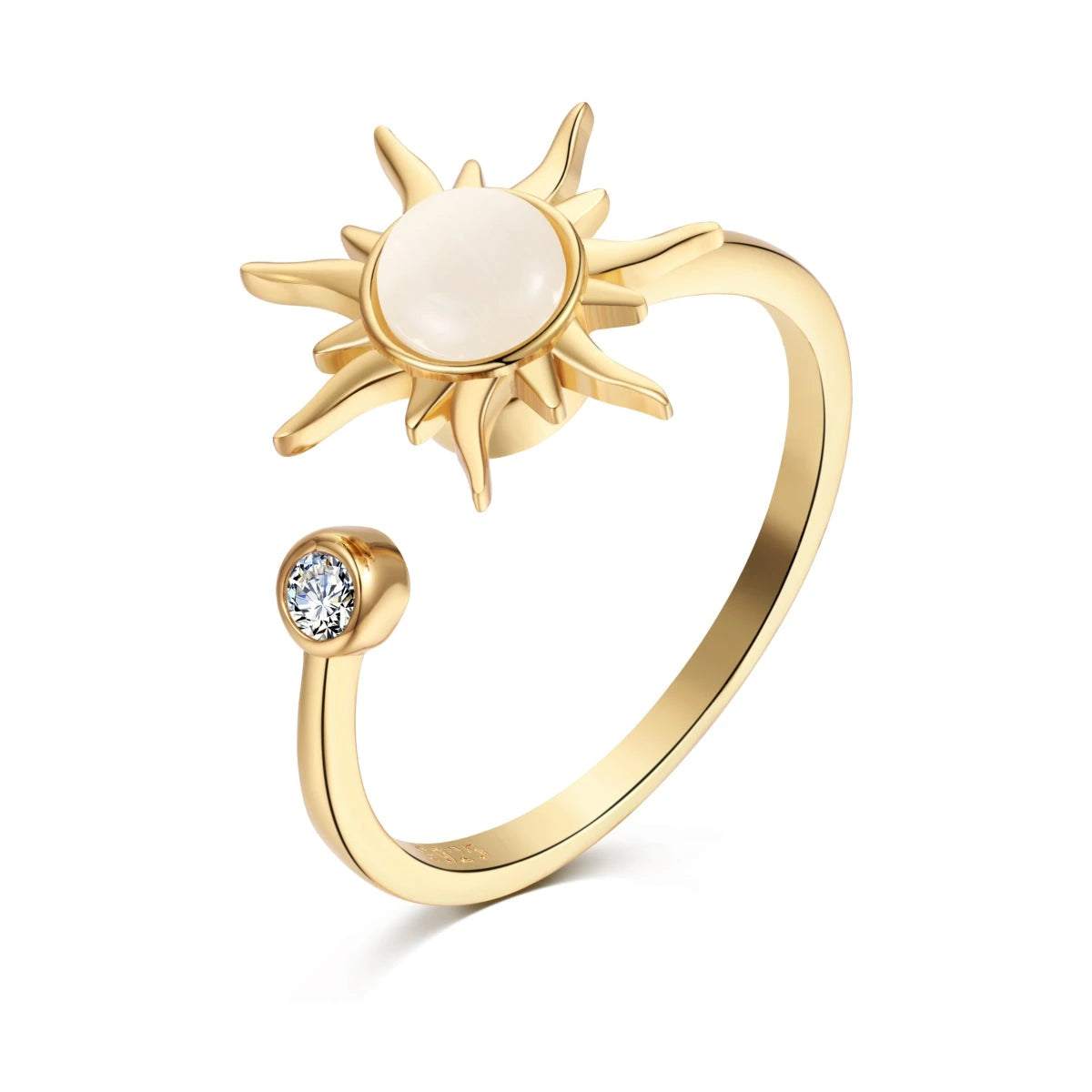 The Sunstone Ring — Anxiety Spinner Ring