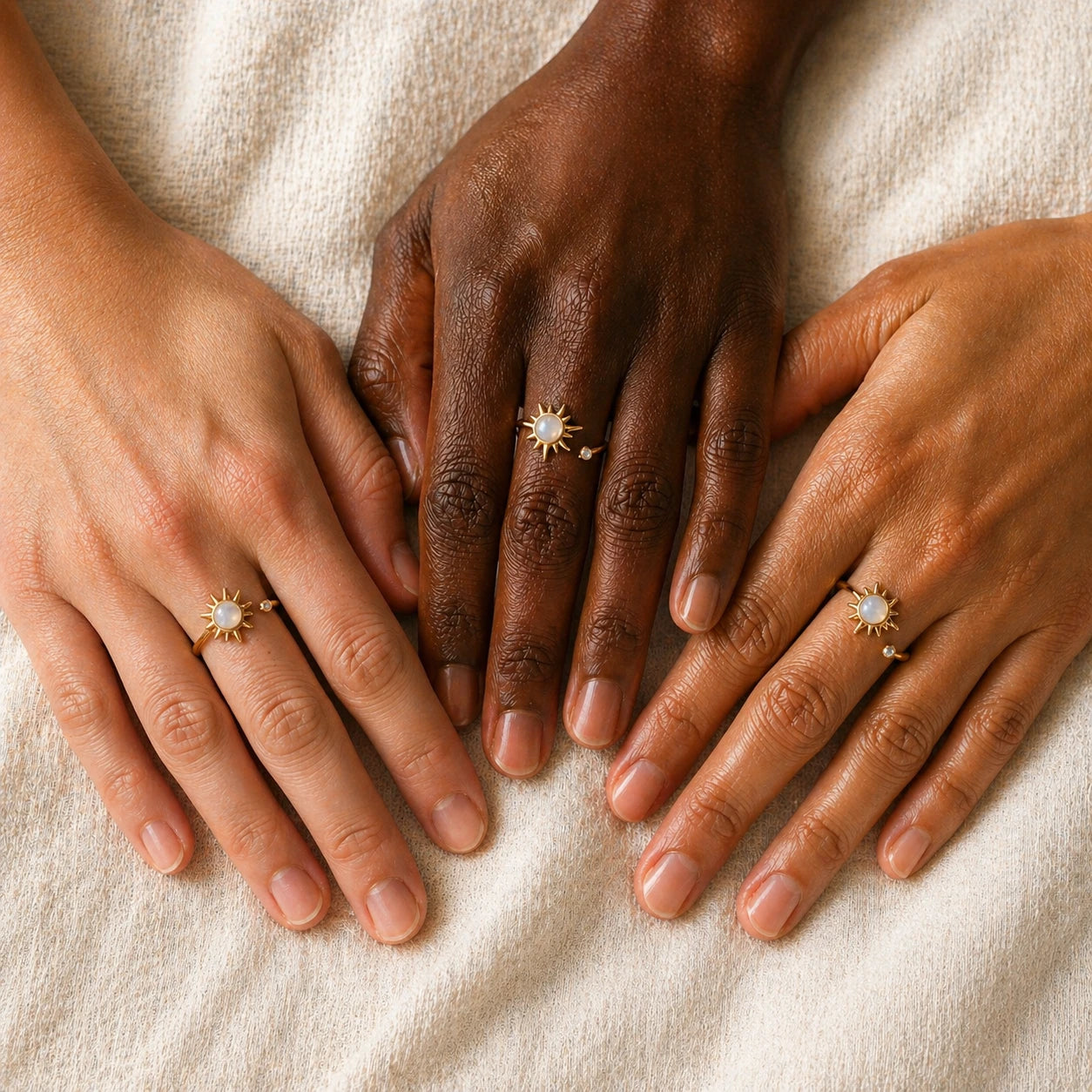 The Sunstone Ring — Anxiety Spinner Ring