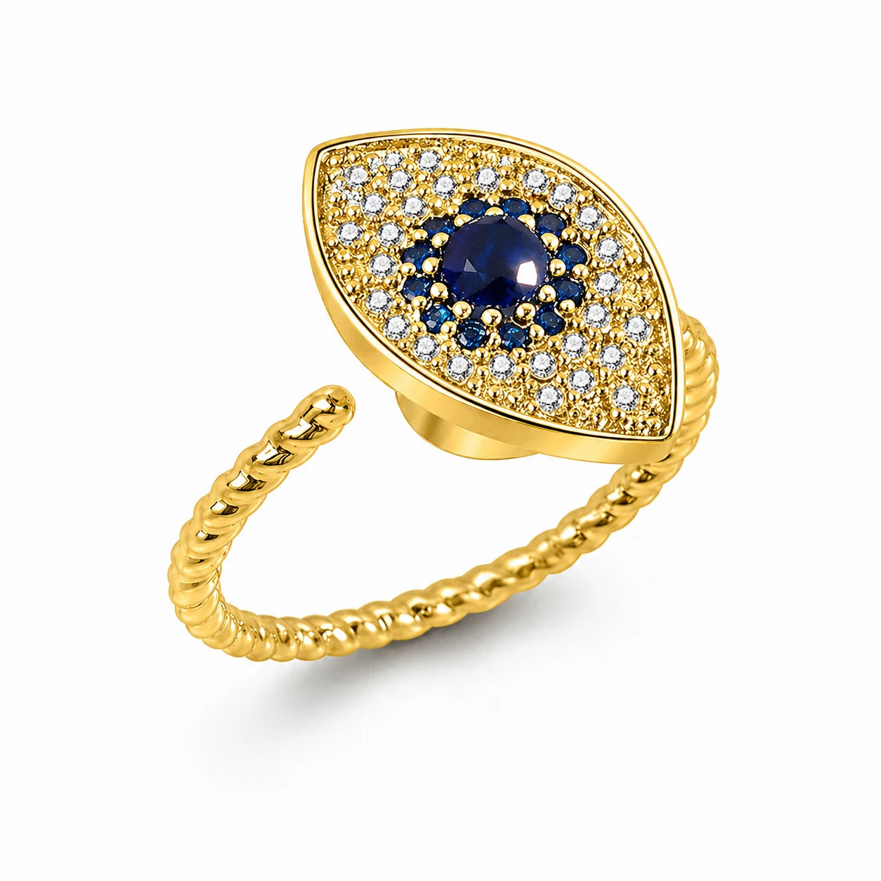 The Sapphire Eye Ring — Anxiety Spinner Ring