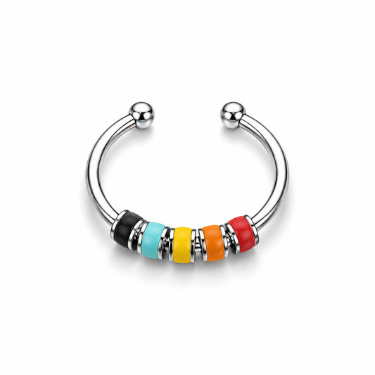 The Balance Ring colorful adjustable bead fidget ring