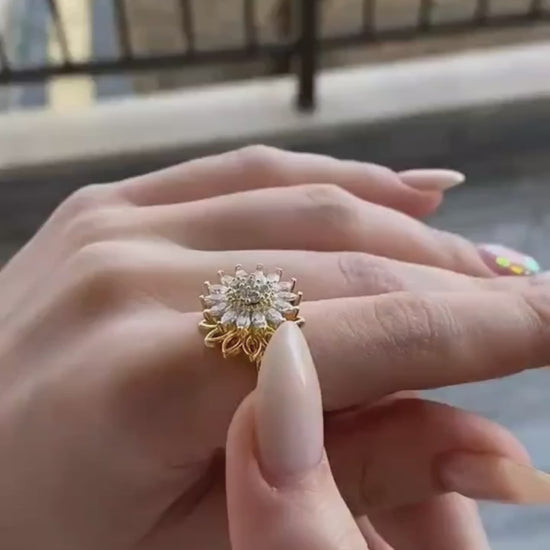 The Sunbloom Ring — Anxiety Fidget Ring